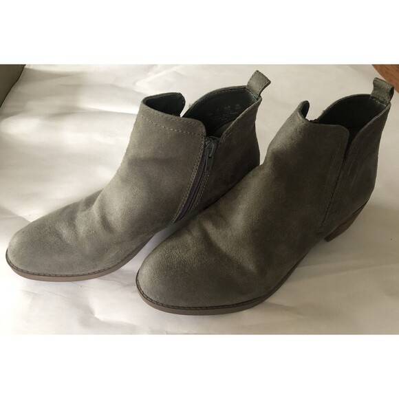 Carlos by Carlos Santana Women's Ankle Boots Suede Size 7.5 Brown 1.5" Heel - Picture 3 of 7